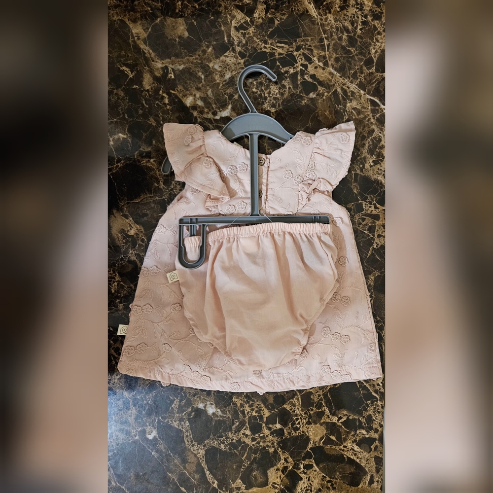 Pink Ruffled Baby Dress - Picture 2 of 3